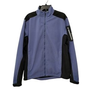 Sunice Men's Performance Jacket Blue Black Size L Waterproof Golf Hiking Camping